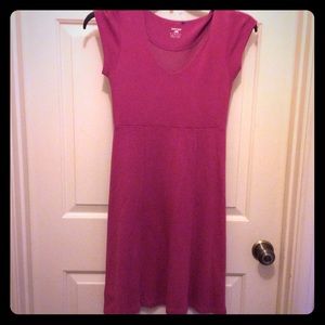 Pink Horny Toad XS cap sleeve Fitted waist dress